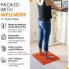 imageactivelife  KONEX Mat Anti Fatigue Floor Mat Kitchen Mat Standing Desk Mat Kitchen Mats for Floor Waterproof and NonSlip Relieve Joint Pain 23 x 19 Orange
