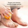 imageactivelife  Spiky Massage Ball Feet Neck and Back Massager Full Body Deep Tissue Muscle Therapy Plantar Fasciitis Foot and Muscle Roller Soft YellowMedium Orange