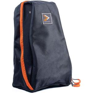 imageTravel Shoe Bag Mesh Material for Suitcase or Gym Bag Storage Dirt ampamp Water Resistant Black with Orange TrimBlackOrange
