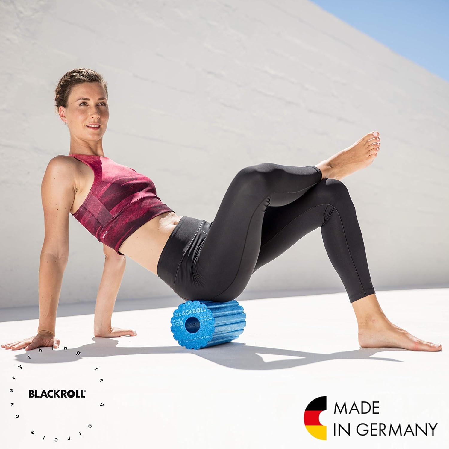 imageBLACKROLL  Groove Pro Foam Roller High Density Foam Roller for Exercise Deep Tissue Massage and Fascia Stimulation Massage Roller for Muscle Recovery Orange