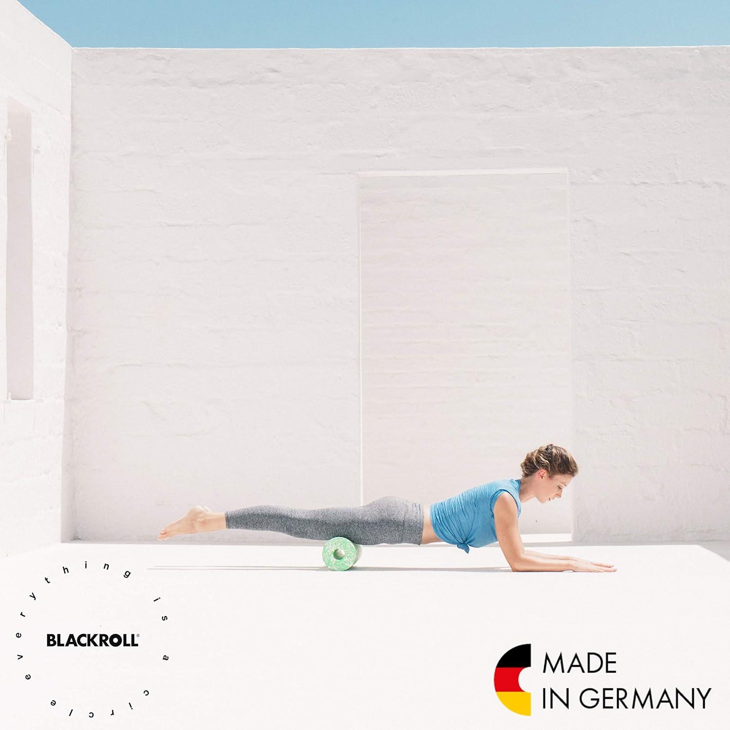 imageBLACKROLL  MED or MED 45 Foam Roller Ideal for Myofascial Trigger Point Release and Back Massage for Yoga Exercise Pilates and Home Gym Workouts and Muscle Recovery WhiteGreenWhiteGreen