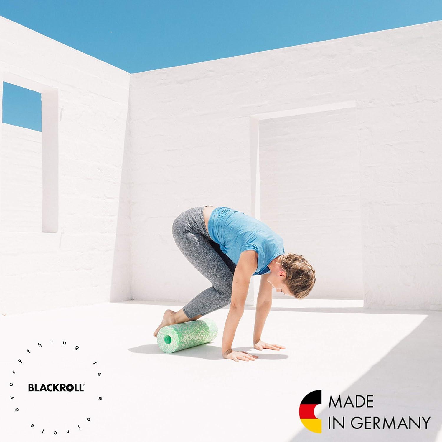 imageBLACKROLL  MED or MED 45 Foam Roller Ideal for Myofascial Trigger Point Release and Back Massage for Yoga Exercise Pilates and Home Gym Workouts and Muscle Recovery WhiteGreenBlack