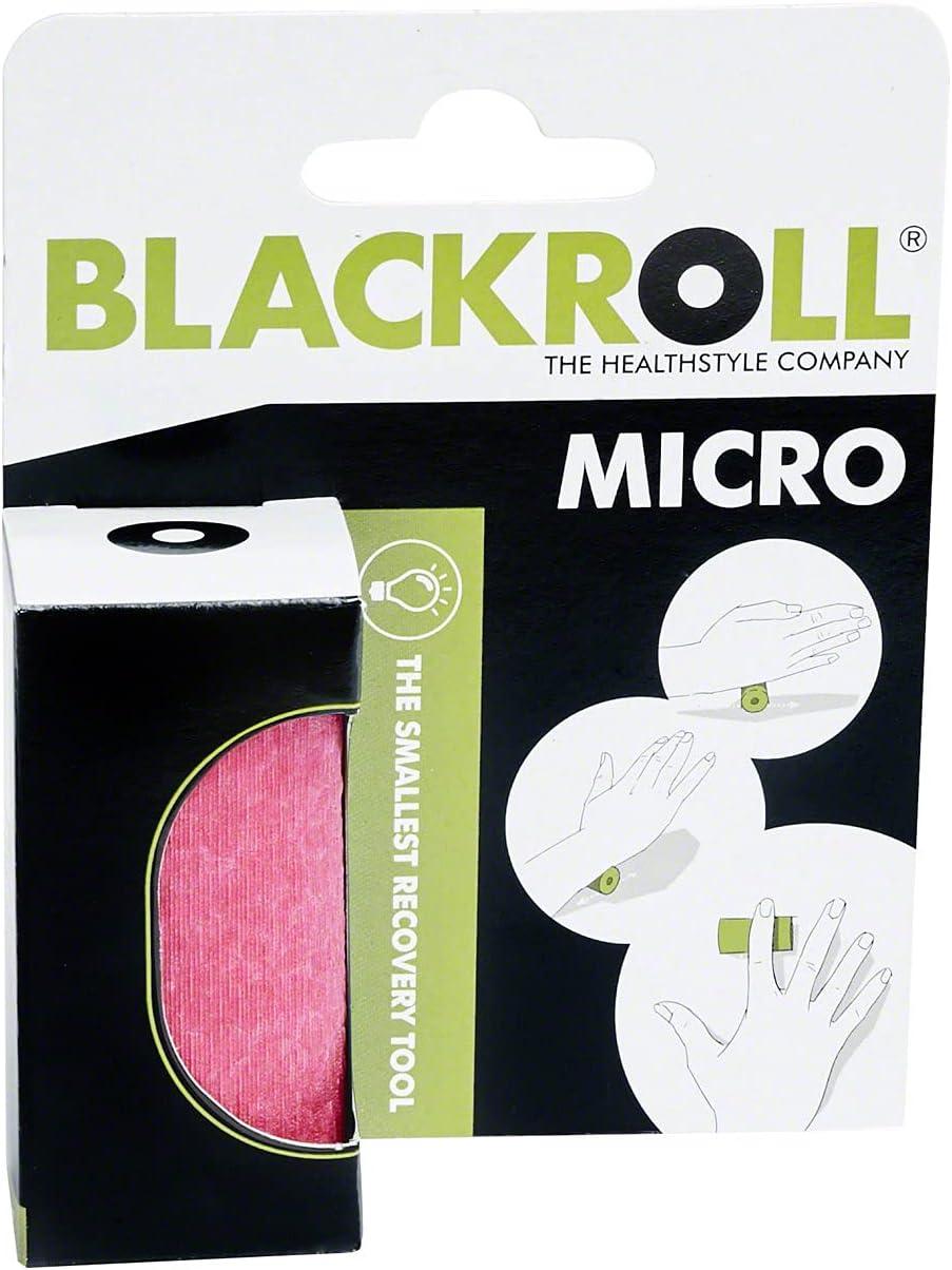 imageBLACKROLL  Micro Foam Roller Small Deep Tissue Massage Tool for Feet Hands and Arms Use for Travel Exercise and Muscle Recovery and Plantar Fasciitis Relief 6cm 23quot x 3cm 12quotPink
