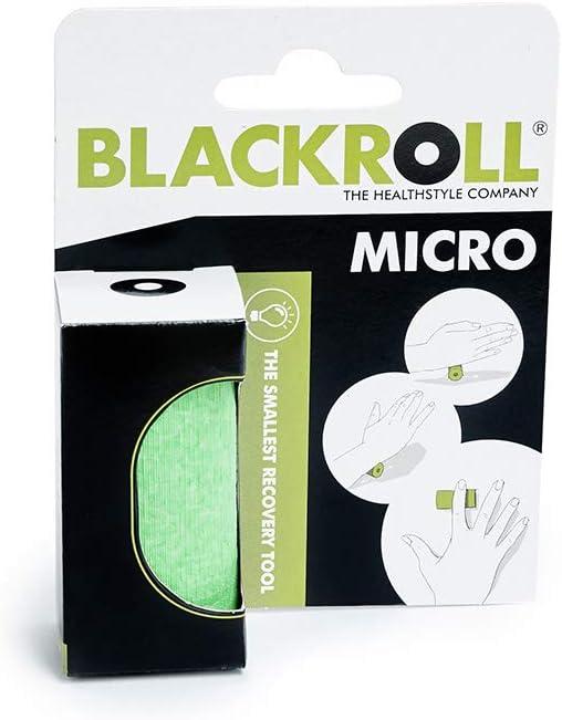 imageBLACKROLL  Micro Foam Roller Small Deep Tissue Massage Tool for Feet Hands and Arms Use for Travel Exercise and Muscle Recovery and Plantar Fasciitis Relief 6cm 23quot x 3cm 12quotGreen