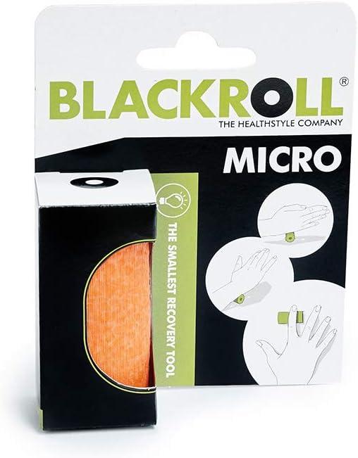 imageBLACKROLL  Micro Foam Roller Small Deep Tissue Massage Tool for Feet Hands and Arms Use for Travel Exercise and Muscle Recovery and Plantar Fasciitis Relief 6cm 23quot x 3cm 12quotOrange