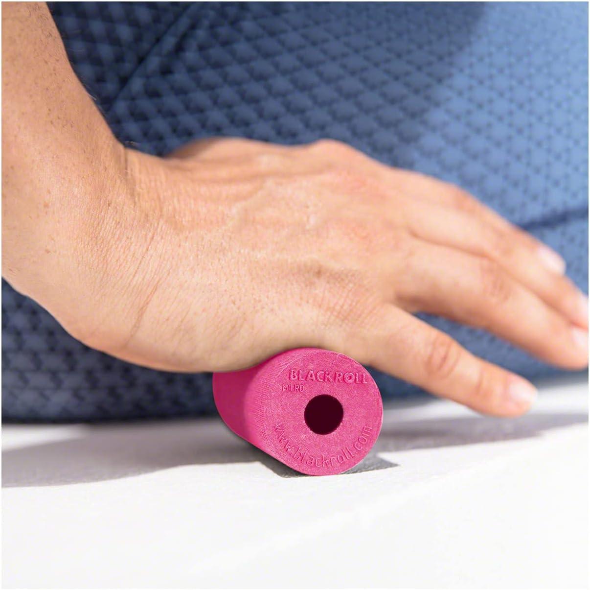 imageBLACKROLL  Micro Foam Roller Small Deep Tissue Massage Tool for Feet Hands and Arms Use for Travel Exercise and Muscle Recovery and Plantar Fasciitis Relief 6cm 23quot x 3cm 12quotPink