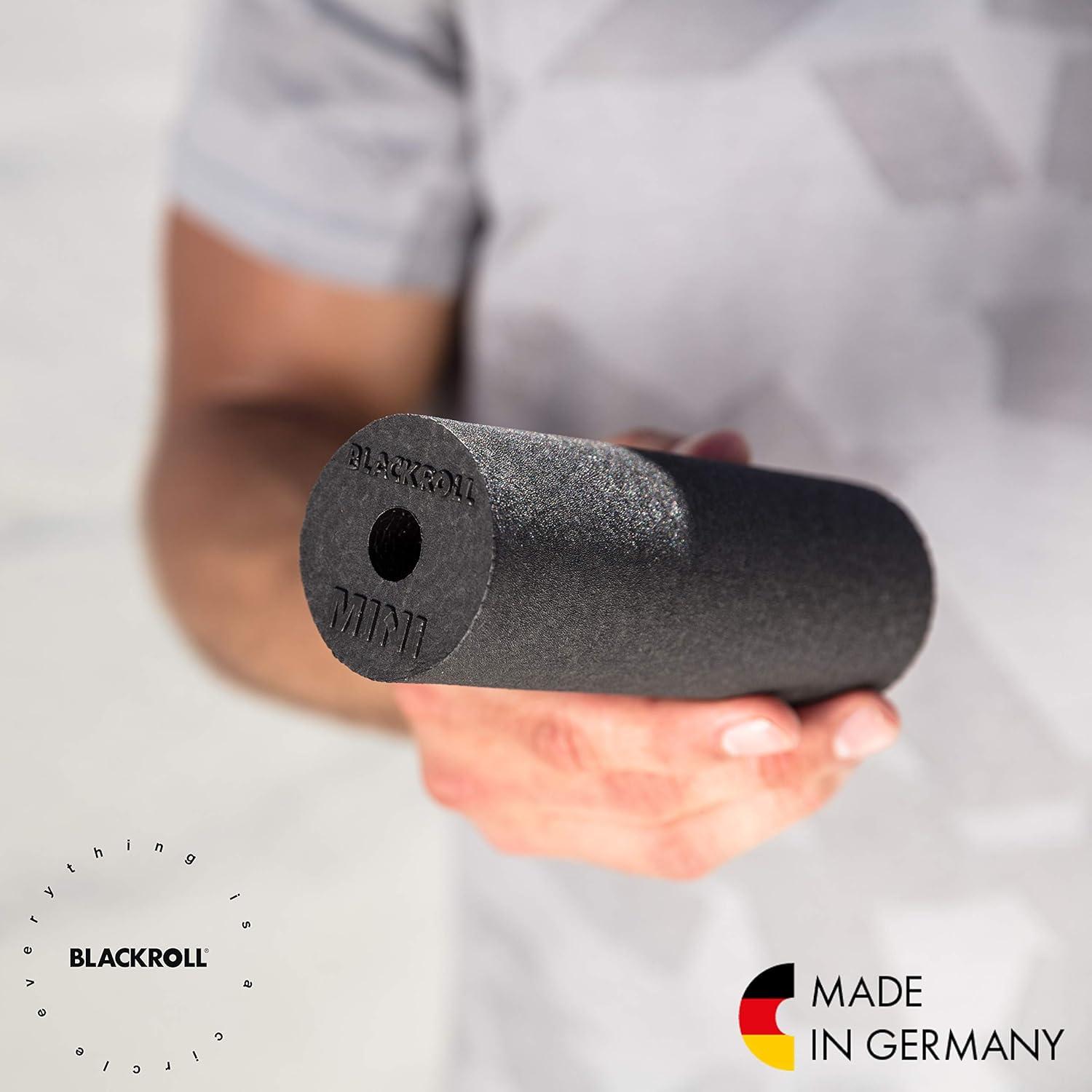 imageBLACKROLL  Mini Foam Roller Massage Tool for Feet Hands and Arms Ideal for Travel Size and Targeted Myofascial Release for Exercise Massage and Muscle Recovery 6quot x 2quot AzureGreen