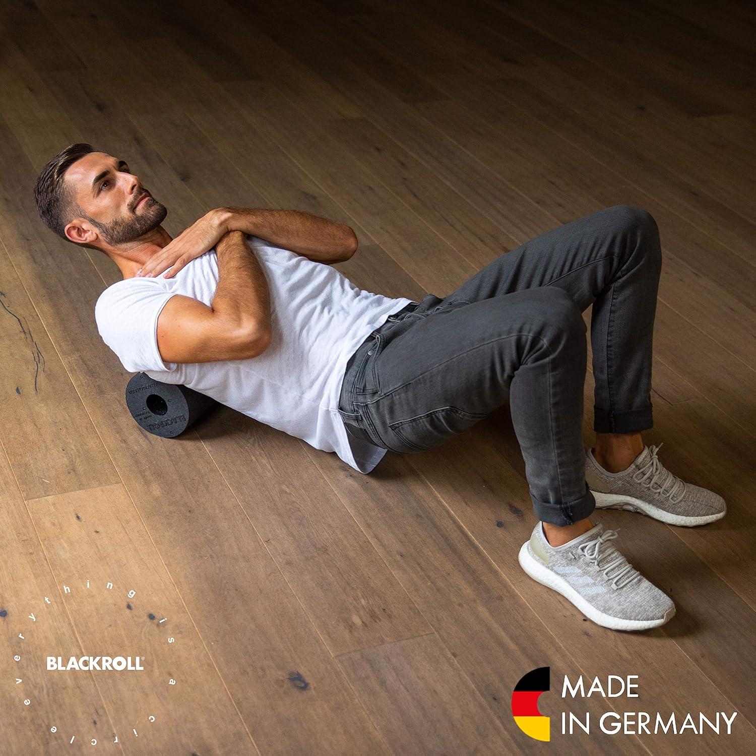 imageBLACKROLL  Standard Foam Roller  Myofascial Trigger Point Release Back Massage Perfect for Yoga Home Workouts Muscle Recovery BlackBlack