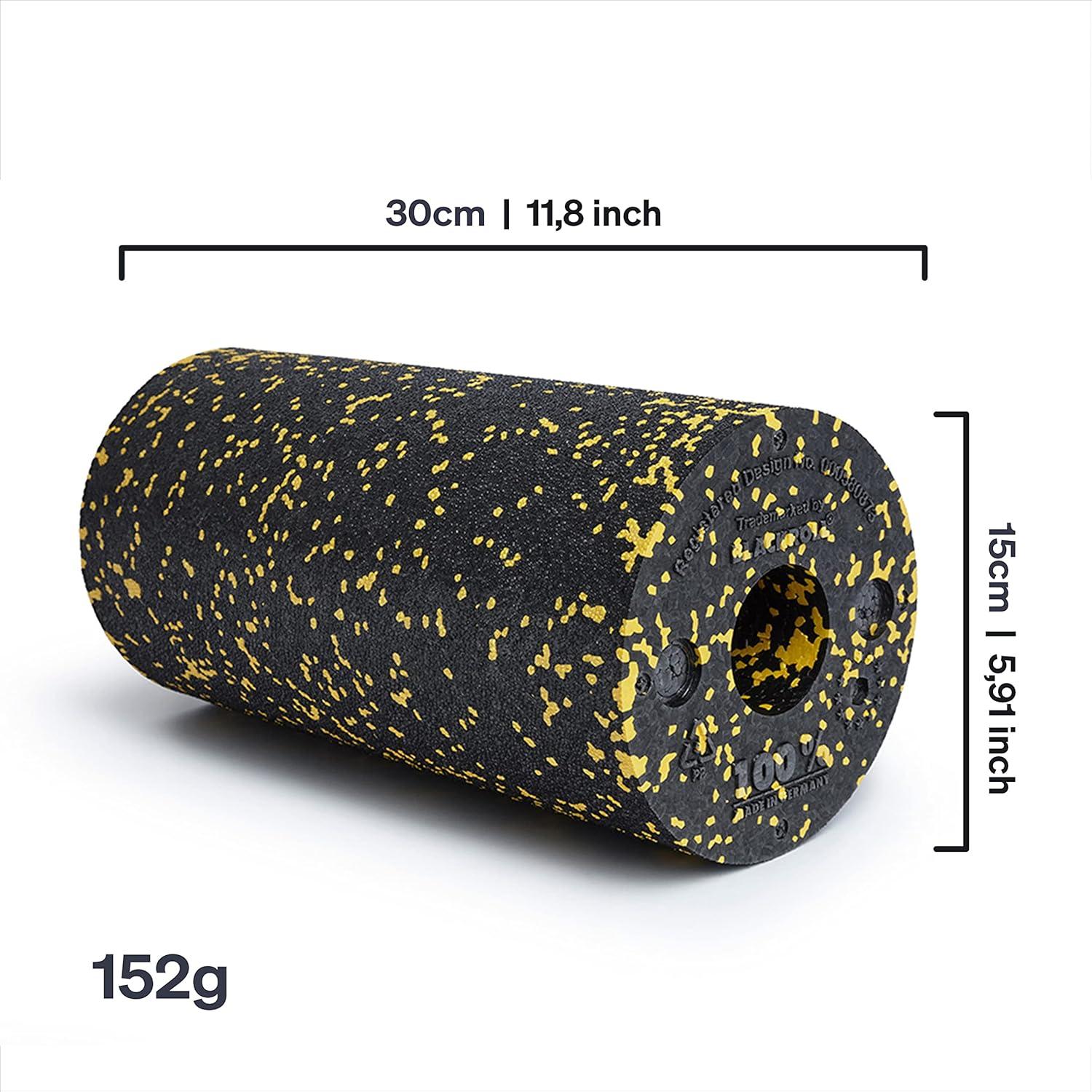 imageBLACKROLL  Standard Foam Roller  Myofascial Trigger Point Release Back Massage Perfect for Yoga Home Workouts Muscle Recovery BlackBlackYellow