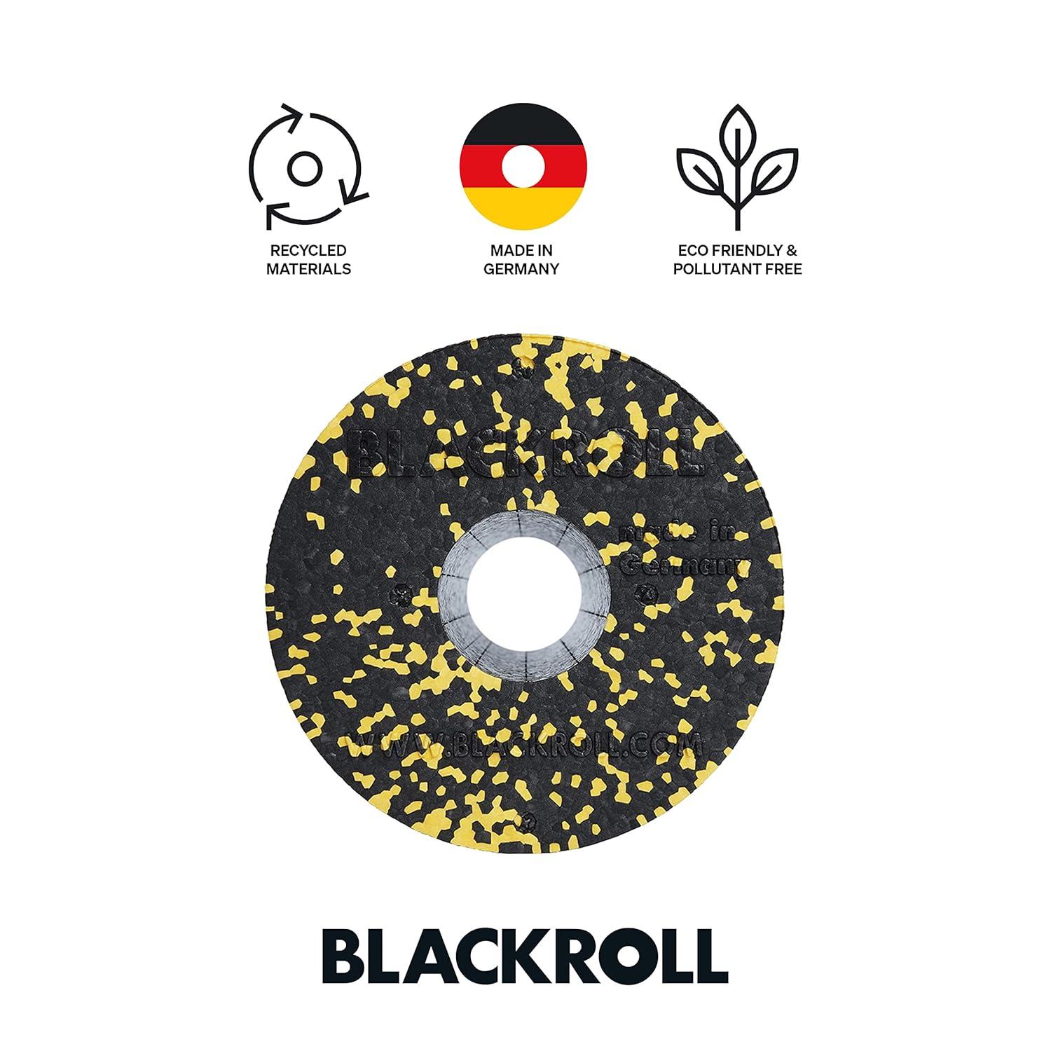 imageBLACKROLL  Standard Foam Roller  Myofascial Trigger Point Release Back Massage Perfect for Yoga Home Workouts Muscle Recovery BlackBlackYellow