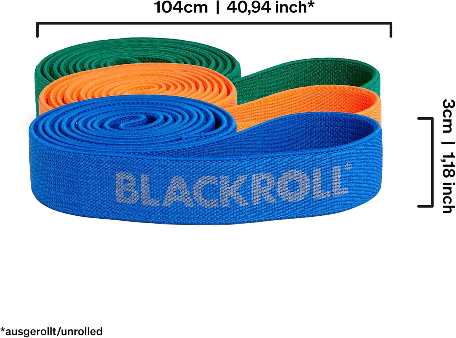 imageBLACKROLL  Super Band Set Long Bands for Working Out Resistance Bands for Legs and Glutes Workout Bands for Stretching and Exercise Booty Bands for Home Gym EquipmentBand Set Orange  Green  Blue