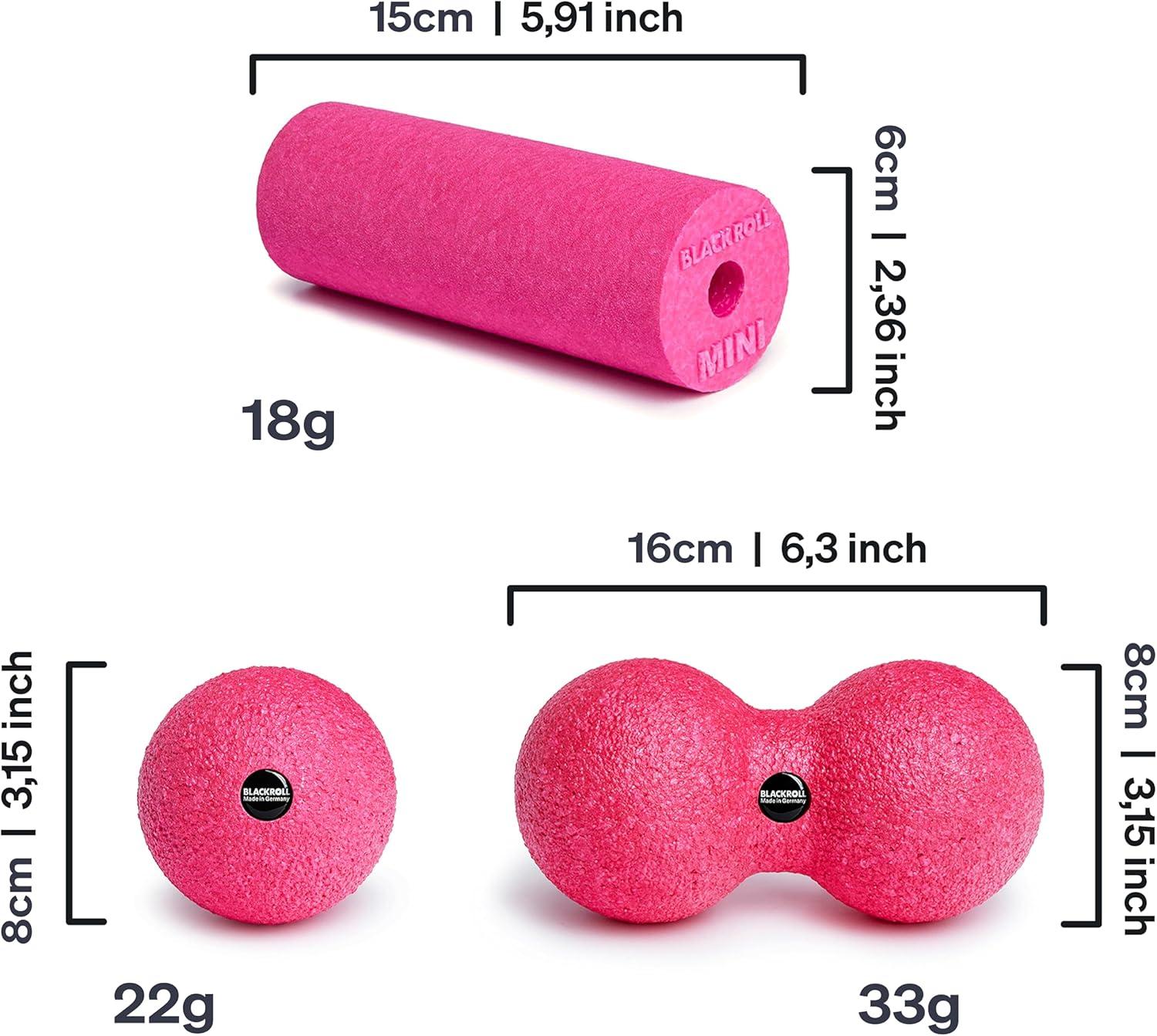 imageBLACKROLL Med Foam Roller BlackBox Set Massage Balls for Shoulders Trigger Point Muscle Knots Myofascial Release Muscle Strengthening ampamp Recovery Kit Muscle Recovery Pressure and Pain Relief