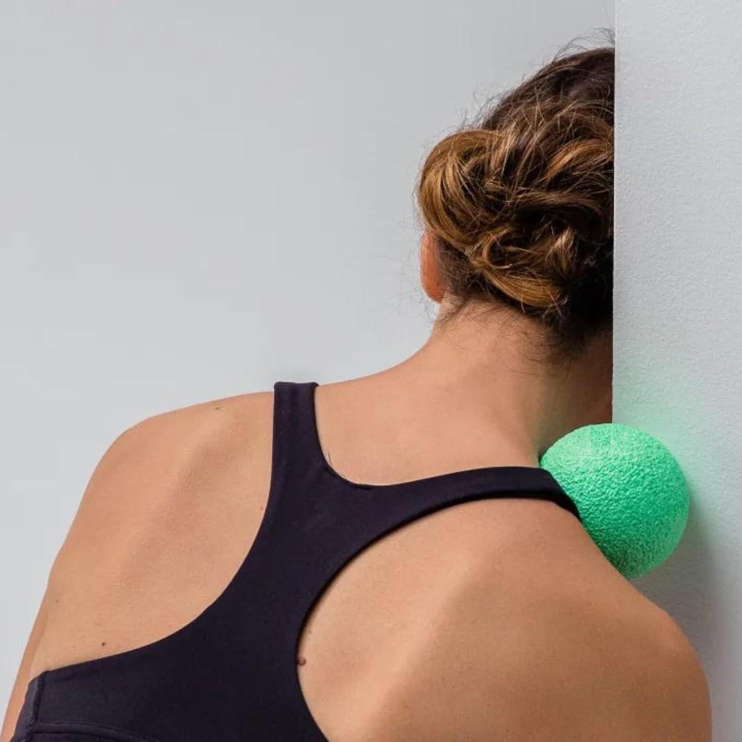 imageBlackroll  Trigger Point Ball for Exercise and Muscle Recovery Deep Tissue Massager for Myofascial Release in The Shoulders Neck and Back Ideal Plantar Fasciitis Relief Tool 47quot YellowYellow