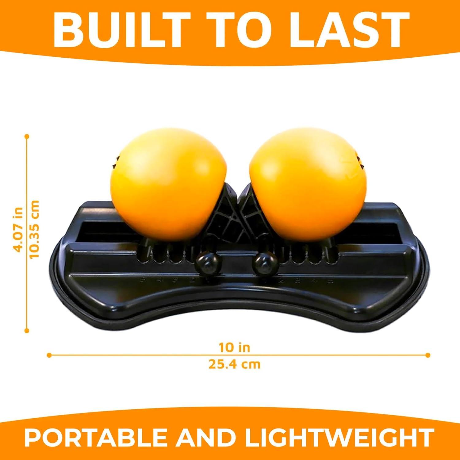 imageactivelife  HighBaller Max Twin Ball Massager Adjustable Double Lacrosse Ball for Deep Tissue Massage Trigger Point Therapy and Myofascial Release