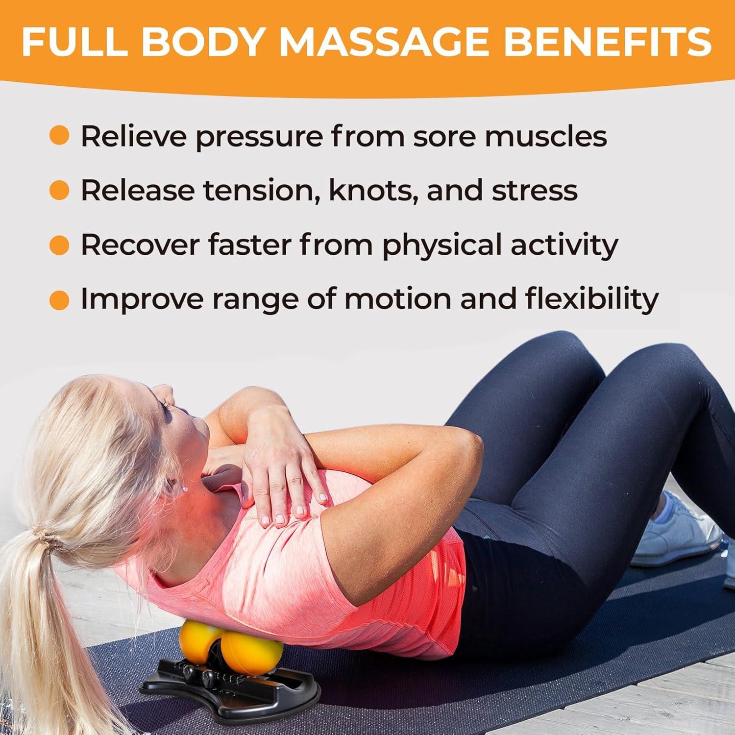 imageactivelife  HighBaller Max Twin Ball Massager Adjustable Double Lacrosse Ball for Deep Tissue Massage Trigger Point Therapy and Myofascial Release