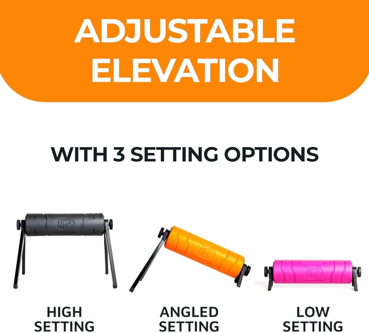 imageactivelife  HighRoller Ergonomic and Elevated Foam Roller Muscle Roller For Physical Therapy and Exercise Deep Tissue Muscle Massage Leg Massager and Foam Roller for Back