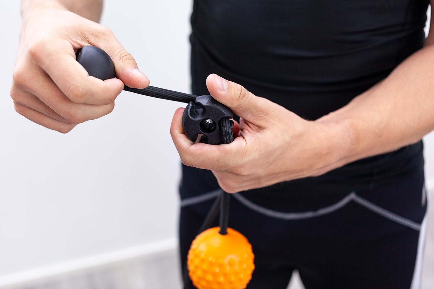 imageactivelife  HighTrainer Double Lacrosse Resistance Band and Balls Massager for Deep Tissue Massage Gaming Accessory for Comfort Stretching and Exercise for the Back Neck and Shoulders