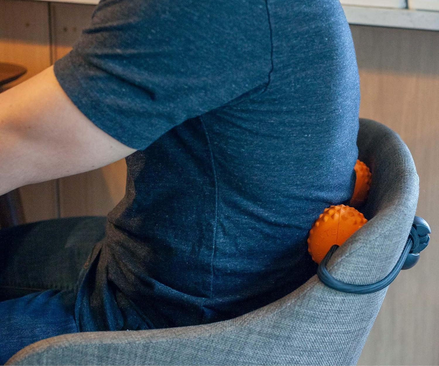 imageactivelife  HighTrainer Double Lacrosse Resistance Band and Balls Massager for Deep Tissue Massage Gaming Accessory for Comfort Stretching and Exercise for the Back Neck and Shoulders