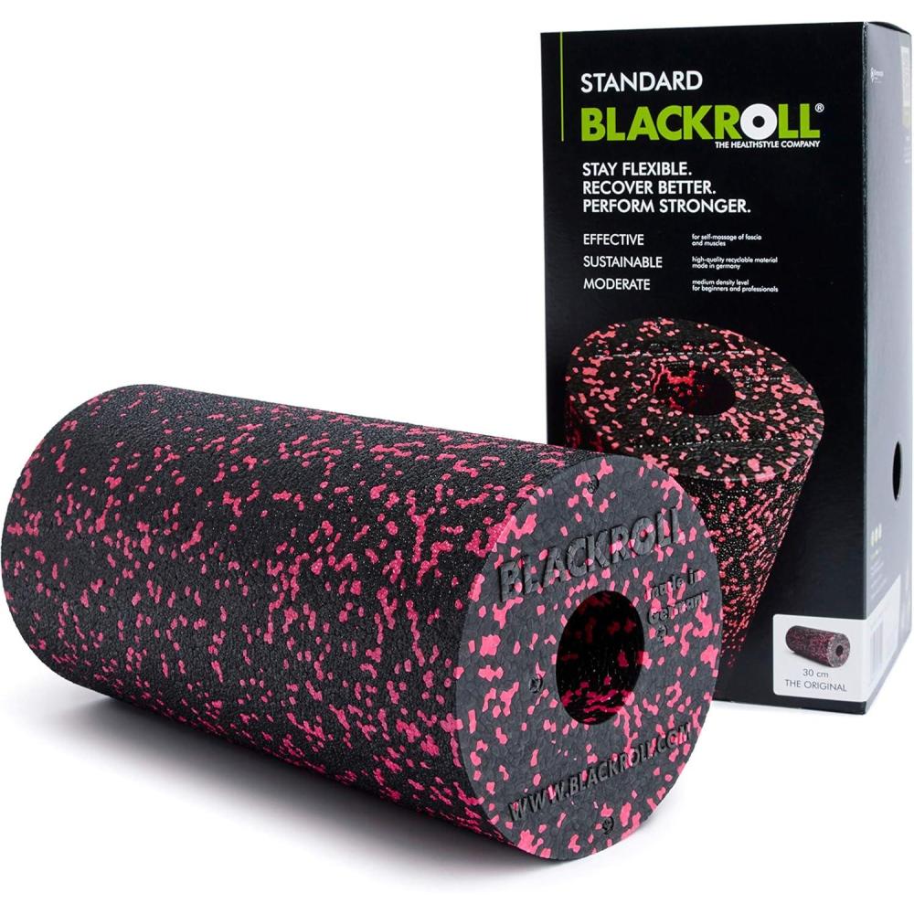 imageBLACKROLL  Standard Foam Roller Ideal for Myofascial Trigger Point Release and Back Massage for Yoga Home Gym Workouts and Muscle Recovery Versatile Foam Roller for Exercise BlackPink
