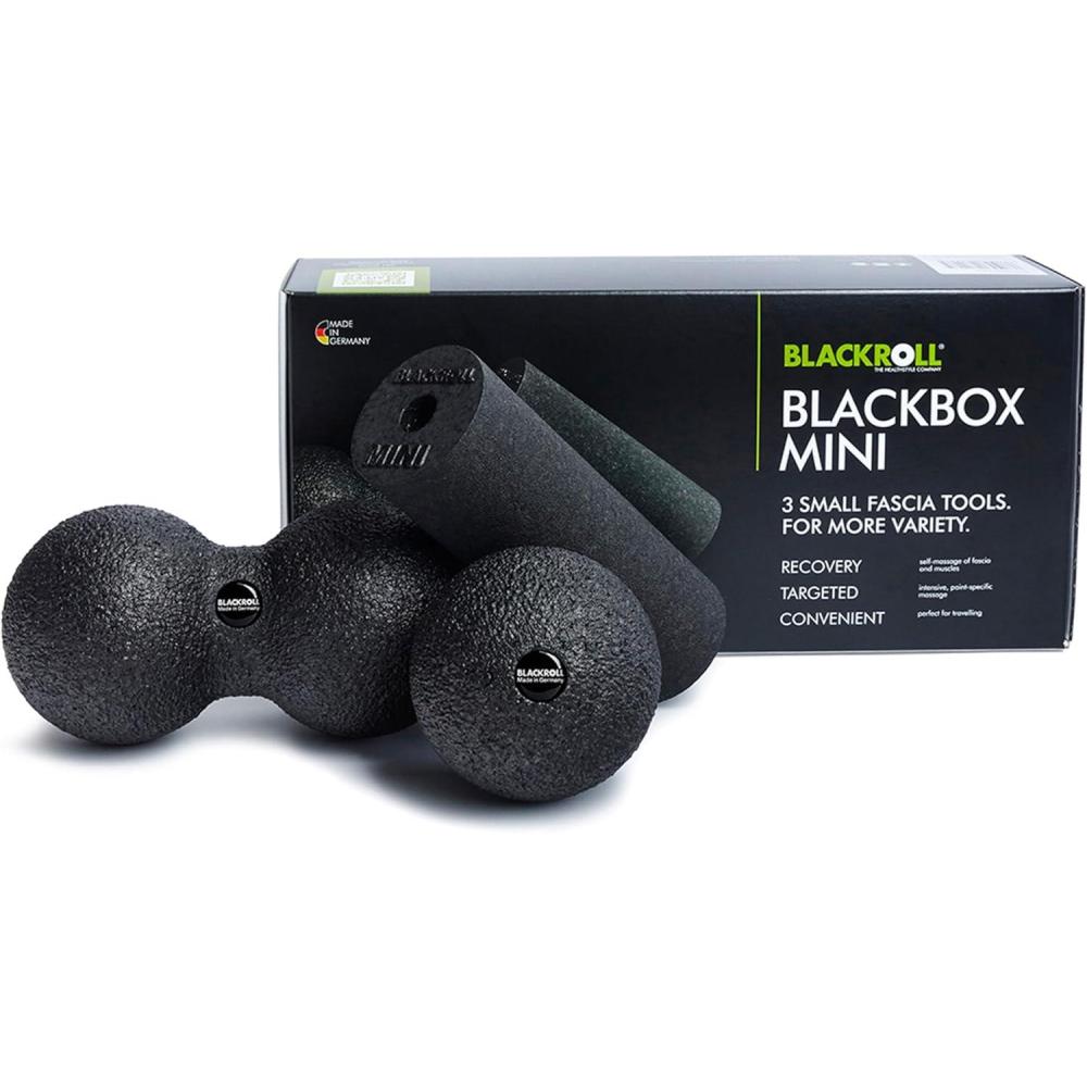imageBLACKROLL Blackbox Mini Set  HighDensity Foam Rollers ampamp Massage Balls for Targeted Muscle Relief Trigger Point Release ampamp Recovery  Neck Back Shoulders Feet Arms Legs