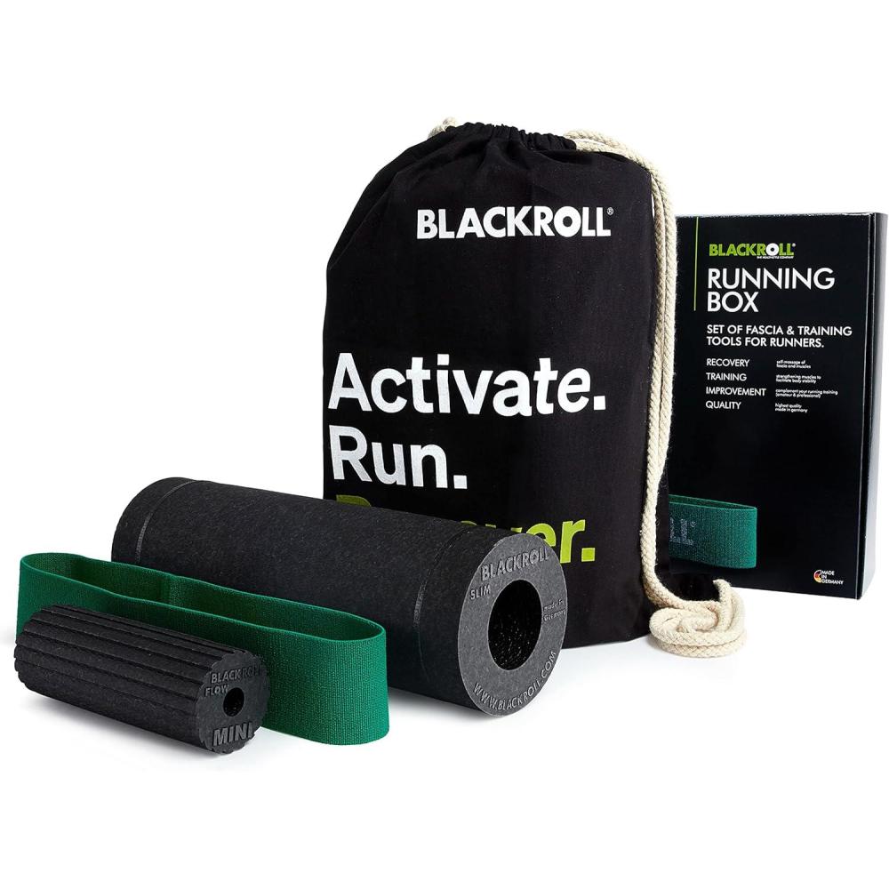 imageBLACKROLL Foam Roller Exercise Kit  Loop Resistance Bands for Body Stability Muscle Roller For Back Physical Therapy Exercises Deep Tissue Massager Workout Equipment With Running Bag