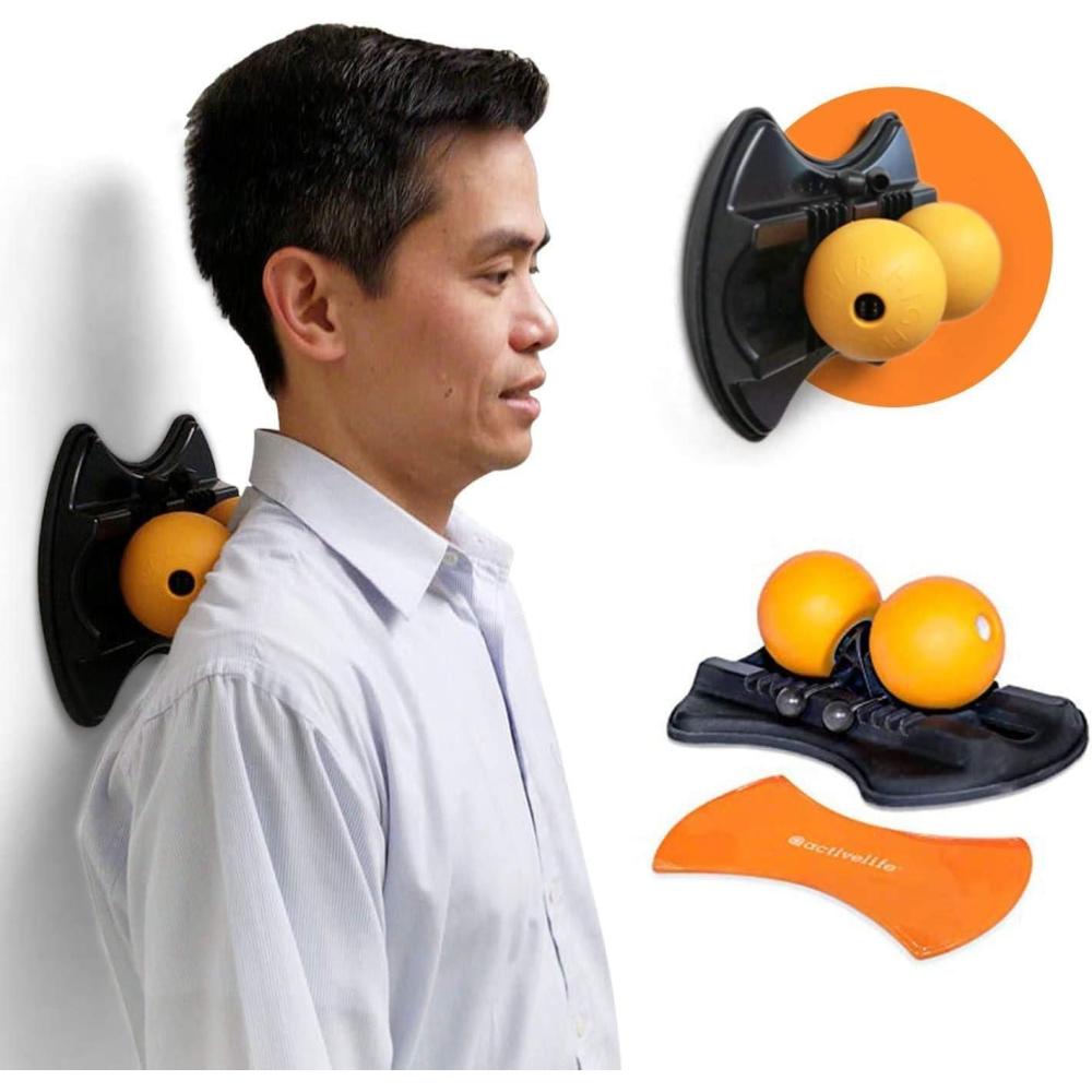 imageactivelife  HighBaller Max Twin Ball Massager Adjustable Double Lacrosse Ball for Deep Tissue Massage Trigger Point Therapy and Myofascial Release