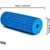 imageBLACKROLL  Mini Flow Foam Roller Portable Massage Tool for Feet Hands and Arms Ideal for Travel and Plantar Fasciitis Relief Great for Exercise Massage and Muscle Recovery 6quot x 2quotAzure