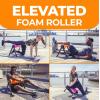 imageactivelife  HighRoller Ergonomic and Elevated Foam Roller Muscle Roller For Physical Therapy and Exercise Deep Tissue Muscle Massage Leg Massager and Foam Roller for Back