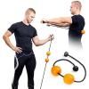 imageactivelife  HighTrainer Double Lacrosse Resistance Band and Balls Massager for Deep Tissue Massage Gaming Accessory for Comfort Stretching and Exercise for the Back Neck and Shoulders