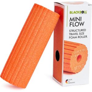 imageBLACKROLL  Mini Flow Foam Roller Portable Massage Tool for Feet Hands and Arms Ideal for Travel and Plantar Fasciitis Relief Great for Exercise Massage and Muscle Recovery 6quot x 2quotOrange