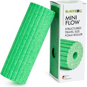 imageBLACKROLL  Mini Flow Foam Roller Portable Massage Tool for Feet Hands and Arms Ideal for Travel and Plantar Fasciitis Relief Great for Exercise Massage and Muscle Recovery 6quot x 2quotGreen