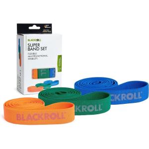 imageBLACKROLL  Super Band Set Long Bands for Working Out Resistance Bands for Legs and Glutes Workout Bands for Stretching and Exercise Booty Bands for Home Gym EquipmentBand Set Orange  Green  Blue